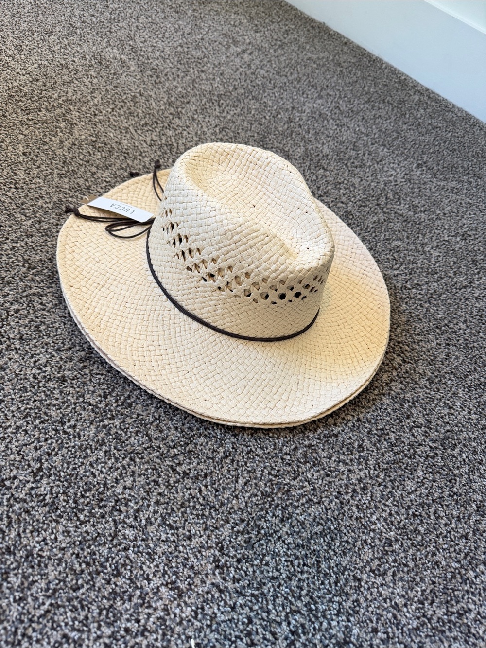 H&M Cream Woven Straw Sun Hat